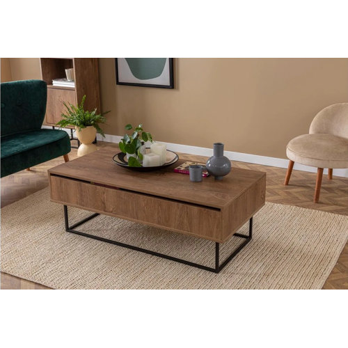 Borough Wharf Allensworth Lift Top Extendable Frame Coffee Table with